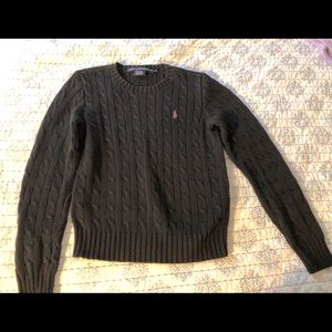 Ralph Lauren Crew Neck Cable Knit Swearer - small